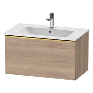 Duravit D-Neo Waschtischunterbau 81 x 44 cm, 1 Auszug, Griff gold poliert