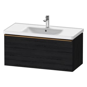 Duravit D-Neo Waschtischunterbau 98,4 x 44 cm, 1 Auszug, Griff bronze gebürstet