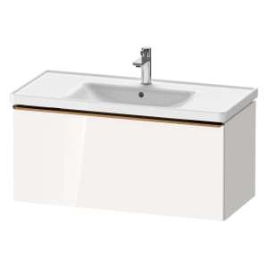 Duravit D-Neo Waschtischunterbau 98,4 x 44 cm, 1 Auszug, Griff bronze gebürstet