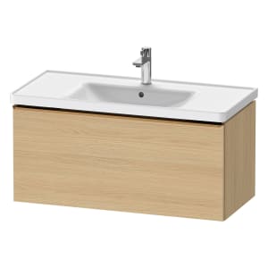 Duravit D-Neo Waschtischunterbau 98,4 x 44 cm, 1 Auszug, Griff bronze gebürstet