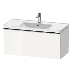 Duravit D-Neo Waschtischunterbau 98,4 x 44 cm, 1 Auszug, Griff edelstahl gebürstet