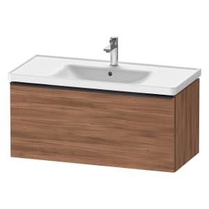 Duravit D-Neo Waschtischunterbau 98,4 x 44 cm, 1 Auszug, Griff diamantschwarz