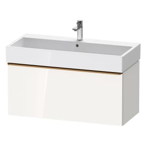 Duravit D-Neo Waschtischunterbau 98,4 x 44 cm, 1 Auszug, Griff bronze gebürstet