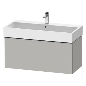 Duravit D-Neo Waschtischunterbau 98,4 x 44 cm, 1 Auszug, Griff edelstahl gebürstet