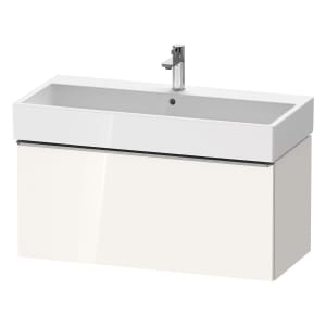 Duravit D-Neo Waschtischunterbau 98,4 x 44 cm, 1 Auszug, Griff edelstahl gebürstet