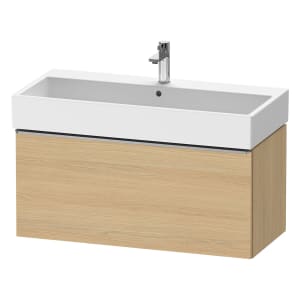 Duravit D-Neo Waschtischunterbau 98,4 x 44 cm, 1 Auszug, Griff edelstahl gebürstet