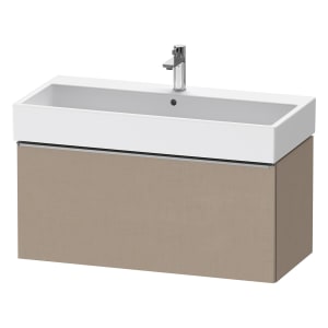 Duravit D-Neo Waschtischunterbau 98,4 x 44 cm, 1 Auszug, Griff edelstahl gebürstet