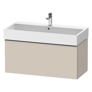 Duravit D-Neo Waschtischunterbau 98,4 x 44 cm, 1 Auszug, Griff edelstahl gebürstet