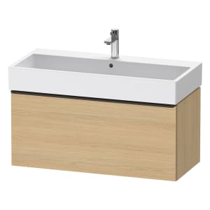 Duravit D-Neo Waschtischunterbau 98,4 x 44 cm, 1 Auszug, Griff diamantschwarz