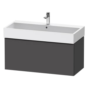 Duravit D-Neo Waschtischunterbau 98,4 x 44 cm, 1 Auszug, Griff diamantschwarz