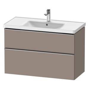 Duravit D-Neo Waschtischunterbau 98,4 x 62,5 cm, 2 Auszüge, Griff edelstahl gebürstet