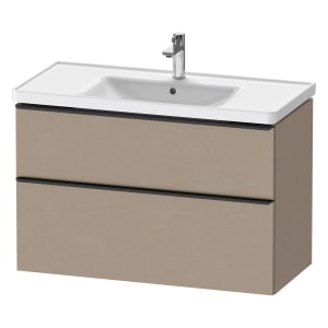 Duravit D-Neo Waschtischunterbau 98,4 x 62,5 cm, 2 Auszüge, Griff diamantschwarz