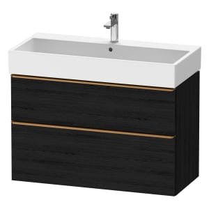 Duravit D-Neo Waschtischunterbau 98,4 x 62,5 cm, 2 Auszüge, Griff bronze gebürstet