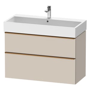 Duravit D-Neo Waschtischunterbau 98,4 x 62,5 cm, 2 Auszüge, Griff bronze gebürstet