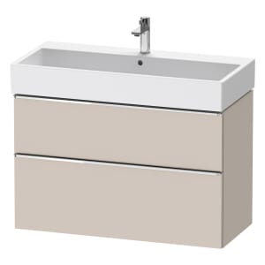 Duravit D-Neo Waschtischunterbau 98,4 x 62,5 cm, 2 Auszüge, Griff chrom