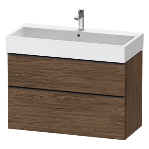 Duravit D-Neo Waschtischunterbau 98,4 x 62,5 cm, 2 Auszüge, Griff diamantschwarz
