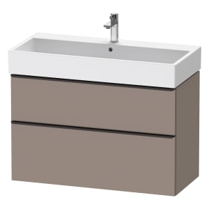 Duravit D-Neo Waschtischunterbau 98,4 x 62,5 cm, 2 Auszüge, Griff diamantschwarz