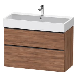 Duravit D-Neo Waschtischunterbau 98,4 x 62,5 cm, 2 Auszüge, Griff diamantschwarz