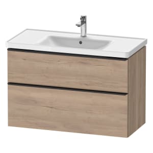 Duravit D-Neo Waschtischunterbau 98,4 x 62,5 cm, 2 Auszüge, Griff diamantschwarz
