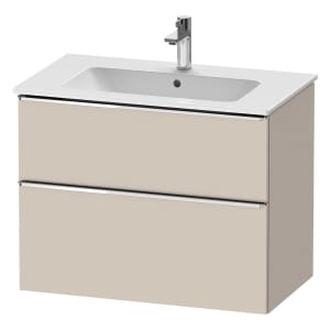 Duravit D-Neo Waschtischunterbau für Becken mittig 81 x 62,5 cm, 2 Auszüge, Griff chrom