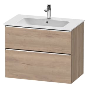 Duravit D-Neo Waschtischunterbau für Becken mittig 81 x 62,5 cm, 2 Auszüge, Griff chrom