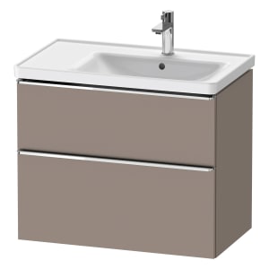 Duravit D-Neo Waschtischunterbau für Becken rechts 78,4 x 62,5 cm, 2 Auszüge, Griff chrom