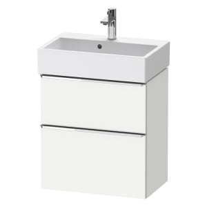 Duravit D-Neo Waschtischunterbau Compact 58,4 x 62,5 cm, 2 Auszüge, Griff chrom