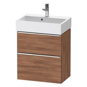Duravit D-Neo Waschtischunterbau Compact 58,4 x 62,5 cm, 2 Auszüge, Griff chrom