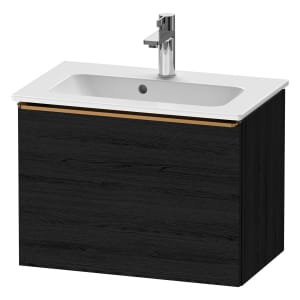 Duravit D-Neo Waschtischunterbau Compact 61 x 44 cm, 1 Auszug, Griff bronze gebürstet