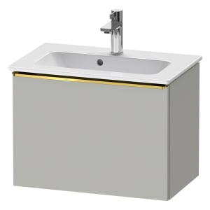 Duravit D-Neo Waschtischunterbau Compact 61 x 44 cm, 1 Auszug, Griff gold poliert