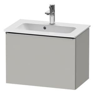 Duravit D-Neo Waschtischunterbau Compact 61 x 44 cm, 1 Auszug, Griff edelstahl gebürstet