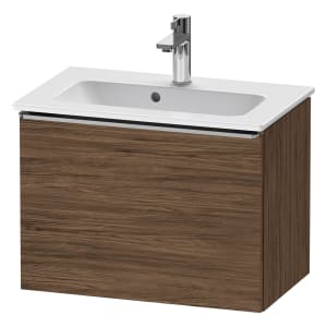 Duravit D-Neo Waschtischunterbau Compact 61 x 44 cm, 1 Auszug, Griff edelstahl gebürstet