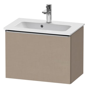 Duravit D-Neo Waschtischunterbau Compact 61 x 44 cm, 1 Auszug, Griff edelstahl gebürstet