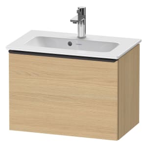 Duravit D-Neo Waschtischunterbau Compact 61 x 44 cm, 1 Auszug, Griff diamantschwarz
