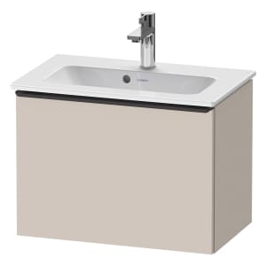 Duravit D-Neo Waschtischunterbau Compact 61 x 44 cm, 1 Auszug, Griff diamantschwarz