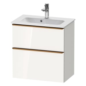 Duravit D-Neo Waschtischunterbau Compact 61 x 62,5 cm, 2 Auszüge, Griff bronze gebürstet