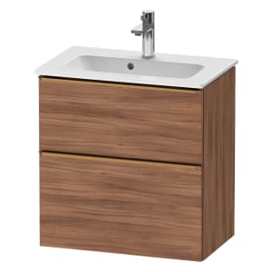 Duravit D-Neo Waschtischunterbau Compact 61 x 62,5 cm, 2 Auszüge, Griff bronze gebürstet