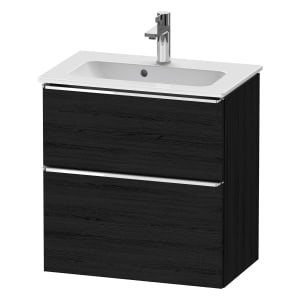 Duravit D-Neo Waschtischunterbau Compact 61 x 62,5 cm, 2 Auszüge, Griff chrom