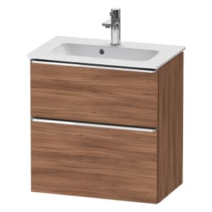 Duravit D-Neo Waschtischunterbau Compact 61 x 62,5 cm, 2 Auszüge, Griff chrom