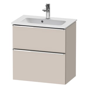 Duravit D-Neo Waschtischunterbau Compact 61 x 62,5 cm, 2 Auszüge, Griff chrom