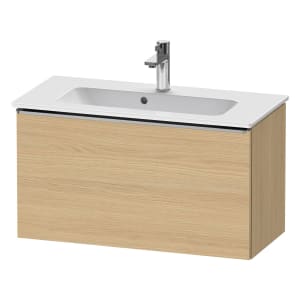 Duravit D-Neo Waschtischunterbau Compact 81 x 44 cm, 1 Auszug, Griff edelstahl gebürstet