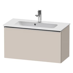 Duravit D-Neo Waschtischunterbau Compact 81 x 44 cm, 1 Auszug, Griff edelstahl gebürstet