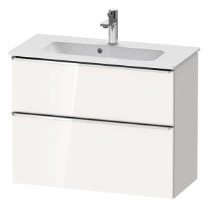 Duravit D-Neo Waschtischunterbau Compact 81 x 62,5 cm, 2 Auszüge, Griff chrom