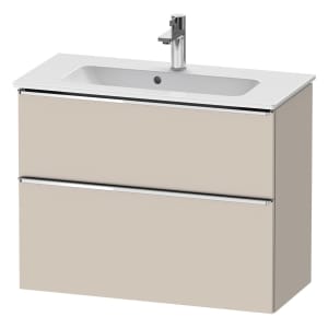 Duravit D-Neo Waschtischunterbau Compact 81 x 62,5 cm, 2 Auszüge, Griff chrom