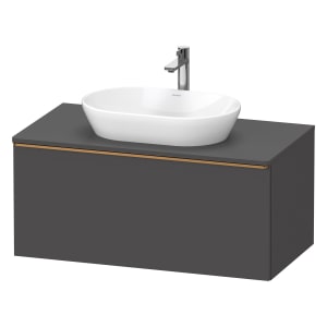 Duravit D-Neo Konsolenwaschtischunterbau 100 x 45,9 cm, 1 Auszug, Griff bronze gebürstet