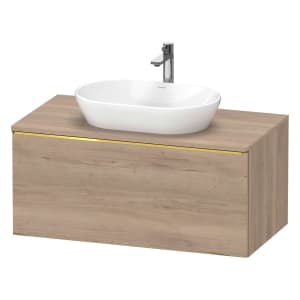 Duravit D-Neo Konsolenwaschtischunterbau 100 x 45,9 cm, 1 Auszug, Griff gold poliert