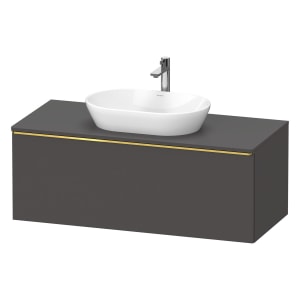 Duravit D-Neo Konsolenwaschtischunterbau 120 x 45,9 cm, 1 Auszug, Griff gold poliert