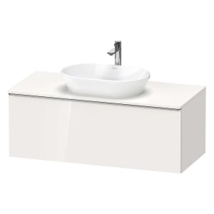 Duravit D-Neo Konsolenwaschtischunterbau 120 x 45,9 cm, 1 Auszug, Griff edelstahl gebürstet