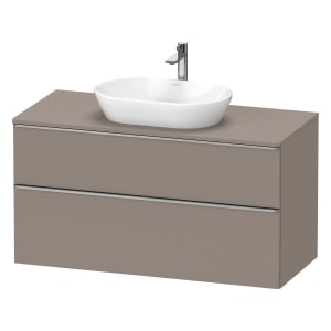 Duravit D-Neo Konsolenwaschtischunterbau 120 x 66,4 cm, 2 Auszüge, Griff edelstahl gebürstet