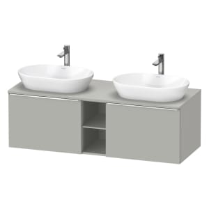 Duravit D-Neo Konsolenwaschtischunterbau für 2 Waschtische 140 x 45,9 cm, 2 Auszüge, Griff chrom